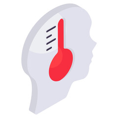 Fototapeta premium Perfect design icon of mental health