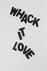 whack it love - obrazy, fototapety, plakaty