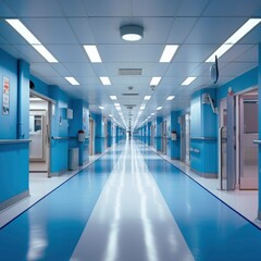 Fototapeta premium corridor in the modern hospital