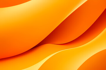 Minimal Abstract Dynamic textured background design in 3D style with orange wave. Vector illustration.