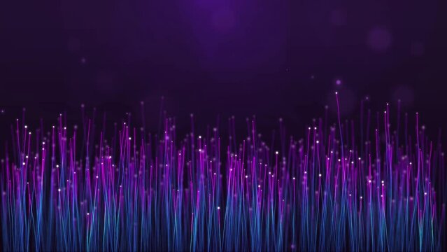 particle animation with a background of lines with dots