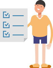 Boy Character and Check List Document
