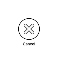 Obraz premium Cancel icon