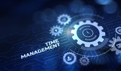 Time management planning productivity business and career development concept.