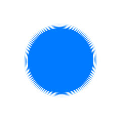 Abstract spiral blue circle badge vector