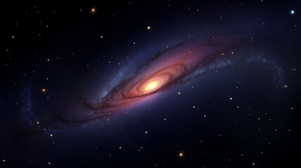 Obraz na płótnie Canvas Space galaxy background, 3D illustration of nebulae in the universe