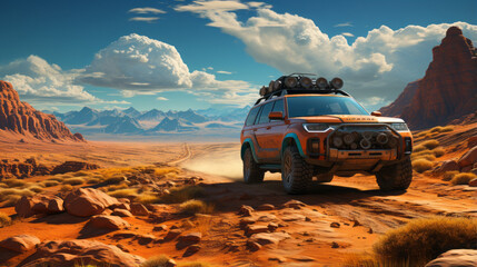 Thrilling Off-Road Expedition: Conquer the Wild Terrain and Unleash Your Adventurous Spirit!, generative AI