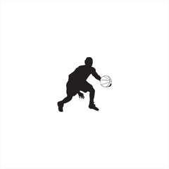 Fototapeta na wymiar Illustration vector graphic of basketball players icon