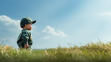 Little boy baseball cloth sport hobby activity