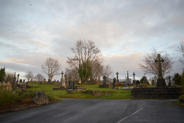 cmentarz, Irlandia  - obrazy, fototapety, plakaty