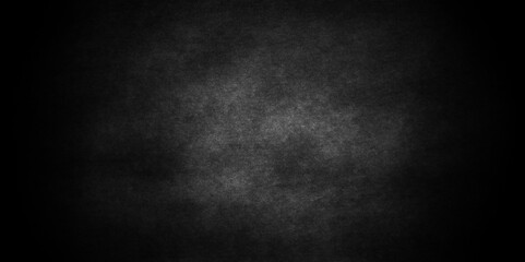 Fototapeta na wymiar Dark Black background texture, old vintage charcoal black backdrop paper with watercolor. Abstract background with black wall surface, black stucco texture. Black gray satin dark texture luxurious.