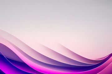 Minimal Abstract Dynamic textured background design in 3D style with pink wave. Vector illustration.
