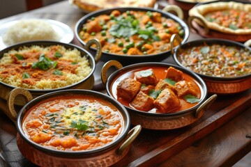 selection of indian food  selection of indian food