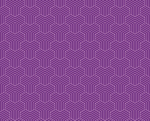 Seamless Purple Abstract geometric y lines pattern background