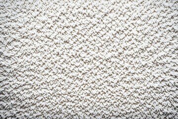 Close-up view of white carpet texture used as background