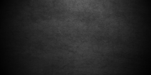 Dark Black background texture, old vintage charcoal black backdrop paper with watercolor. Abstract background with black wall surface, black stucco texture. Black gray satin dark texture luxurious.