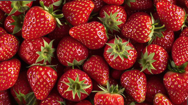  a close up of a bunch of strawberries with a white spot on the top of the strawberries is a white spot on the top of the strawberries.