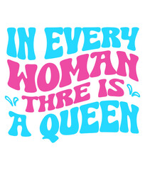 Retro Girl power Craft Design. T-shirt Design. Illustration