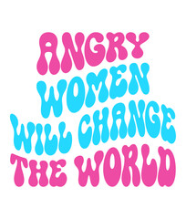 Retro Girl power Craft Design. T-shirt Design. Illustration