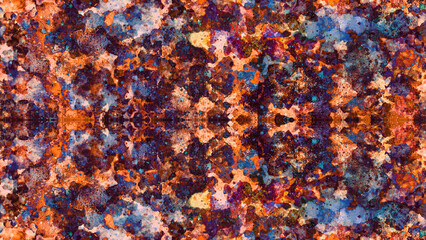 Surreal Symphony, Vintage Metallic Grunge Watercolor Pattern, Authentic Hand-Drawn Texture Background, Contemporary Abstract Mixed-Media Expression