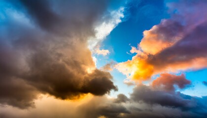 Fototapeta na wymiar bright color clouds