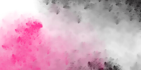 Fototapeta premium Mesmerizing Grey and pink Smoke in a Horizontal Web Banner or Wallpaper. Delicate Haze of White Mist Floating. Enigmatic Vapor. Also Can be Used as tile Texture. 