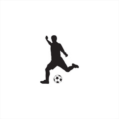 Fototapeta na wymiar Illustration vector graphic of football players icon