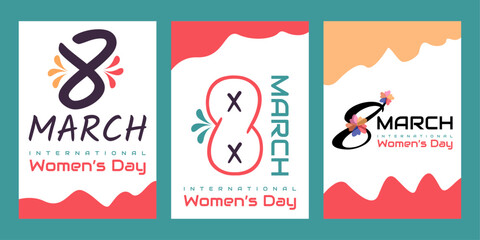 Happy women's day card design