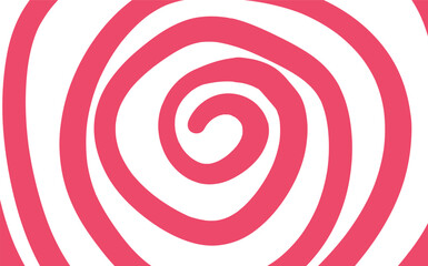 Abstract pink and white candy spiral background. Pattern design for banner, cover, flyer, postcard, poster, other. Round lollipop vector illustration