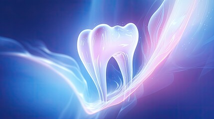 Detailed imagery of futuristic teeth anatomy, illustrating potential advancements in dental science and research. - obrazy, fototapety, plakaty