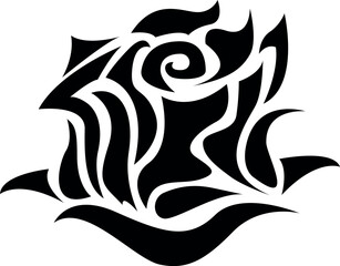 rose flower logo design vector file