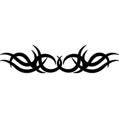 black and white swirl wing tattoo - obrazy, fototapety, plakaty