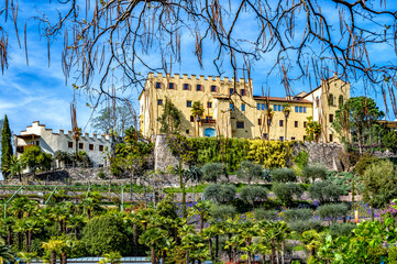 View of the Botanical Garden of Trauttmansdorff Castle, Merano, Trentino-Alto Adige, Italy, May 18, 2023