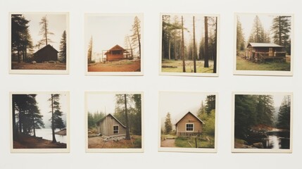 collection of polaroid photos from an usa vacation, 16:9