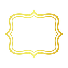 line Vintage Labels and Gold frame design.