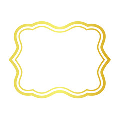 line Vintage Labels and Gold frame design.