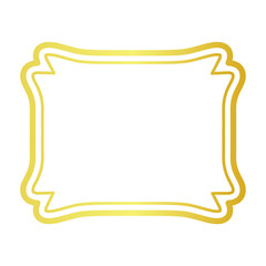 line Vintage Labels and Gold frame design.