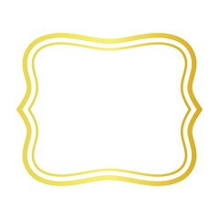 line Vintage Labels and Gold frame design.