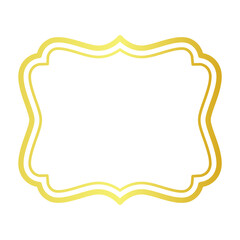 line Vintage Labels and Gold frame design.