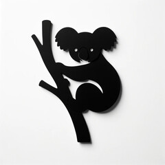 Obraz premium アニマル シルエット イラスト シンプル モノクロ