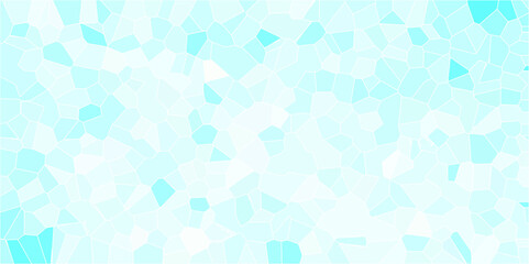 light blue Broken quartz stained Glass Background with purple outlines. Voronoi diagram background. Seamless pattern vector Vintage background. Geometric Retro tiles pattern