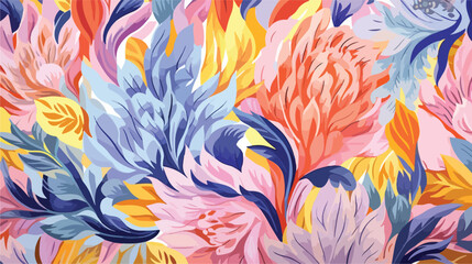 Fototapeta na wymiar Abstract floral spring-summer pattern.