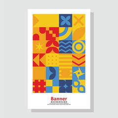 geometric abstract banner design