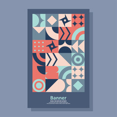 geometric abstract banner design