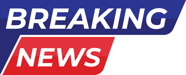 Breaking News Icon Banner Design