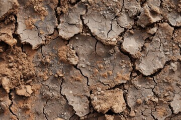 Seamless texture   clay soil.