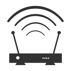 Wifi signal icon. Internet web set vector ilustration.