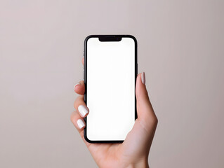 hand holding smartphone