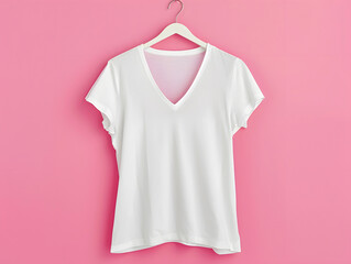 pink t shirt isolated