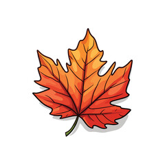 autumn leaves isolated on white